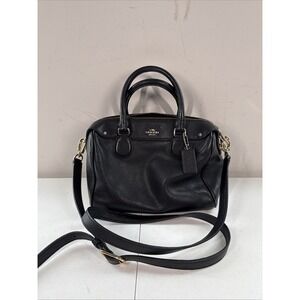 Coach Mini Boston 2way Handbag‎ Shoulder Crossbody Satchel Bag Black